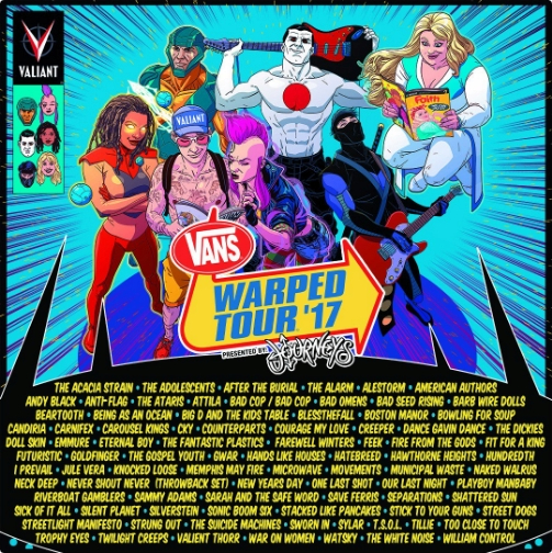 Vans Warped Tour 2017 Lineup Revealed 